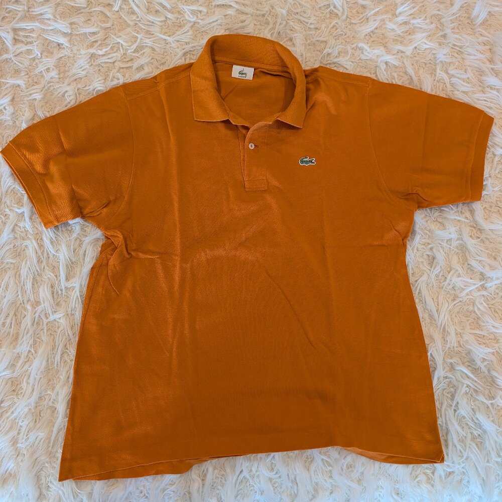 Lacoste Polo Shirt Mens Size 6 Orange